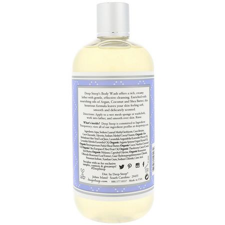 沐浴露, 沐浴露: Deep Steep, Body Wash, Fresh Lavender, 17 fl oz (503 ml)