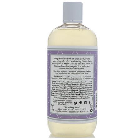 沐浴露, 沐浴露: Deep Steep, Body Wash, Lavender - Chamomile, 17 fl oz (503 ml)