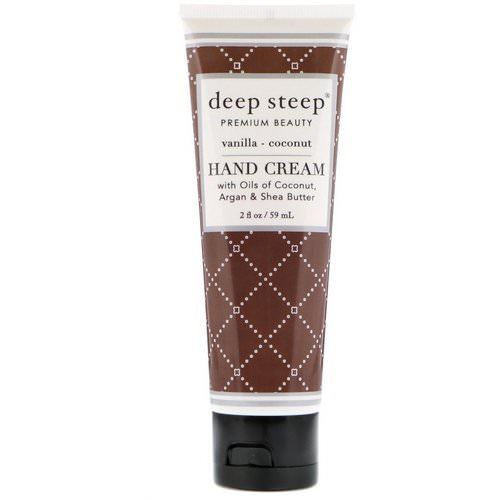 Deep Steep, Hand Cream, Vanilla - Coconut, 2 fl oz (59 ml) Review
