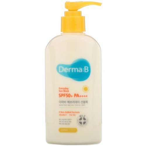 Derma:B, Everyday Sun Block, SPF 50+ PA++++, 6.7 fl oz (200 ml) Review