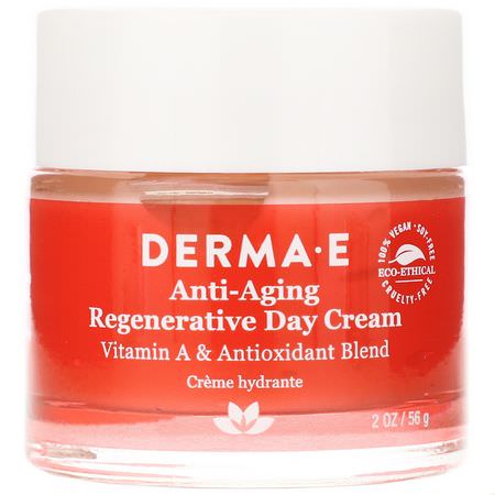 日間保濕霜, 面霜: Derma E, Anti-Aging Regenerative Day Cream, 2 oz (56 g)