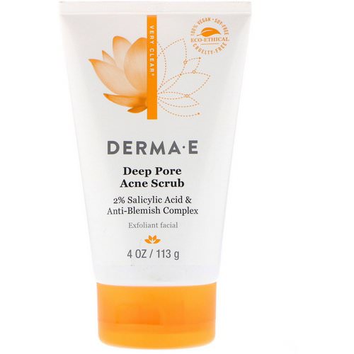 Derma E, Deep Pore Acne Scrub, 2% Salicylic Acid & Anti-Blemish Complex, 4 oz (113 g) Review