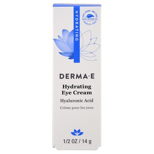 Derma E, Hydrating Eye Cream with Hyaluronic Acid, 1/2 oz (14 g) Review