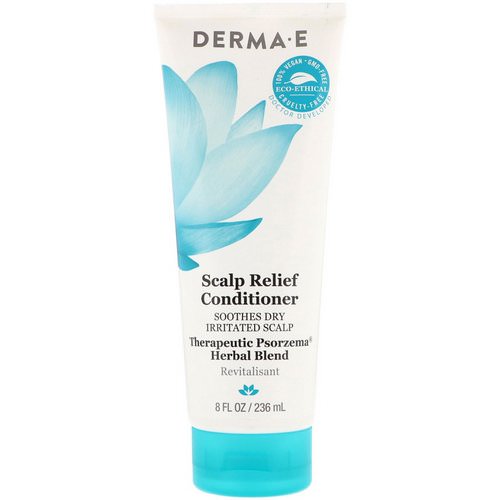 Derma E, Scalp Relief Conditioner, Soothes Dry Irritated Scap, Therapeutic Psorzema Herbal Bland, 8 fl oz (236 ml) Review