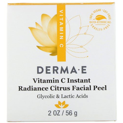 Derma E, Vitamin C Instant Radiance Citrus Facial Peel, 2 oz (56 g) Review