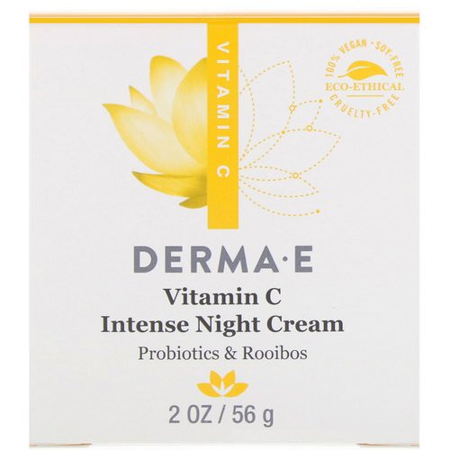 Derma E, Vitamin C Intense Night Cream, Probiotics & Rooibos, 2 oz (56 g) Review