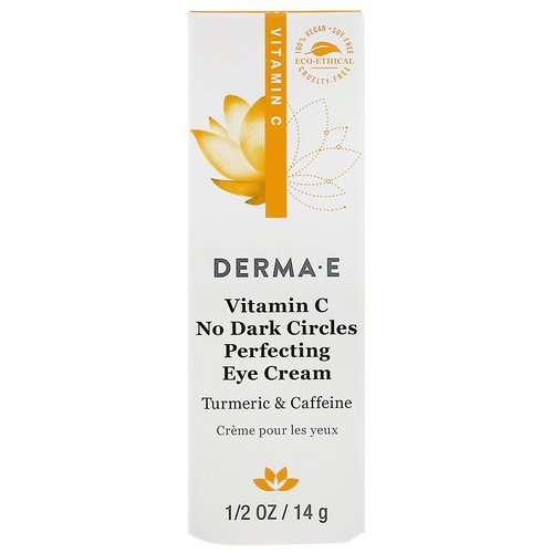 Derma E, Vitamin C, No Dark Circles Perfecting Eye Cream, 0.5 oz (14 g) Review
