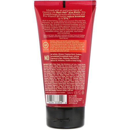 頭皮護理, 頭髮護理: Desert Essence, Anti-Breakage Hair Mask, 5.1 fl oz (150.8 ml)