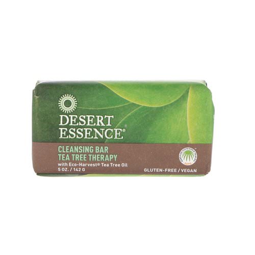 Desert Essence, Cleansing Bar Tea Tree Therapy, 5 oz (142 g) Review