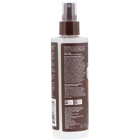 造型噴霧, 頭髮造型: Desert Essence, Coconut Hair Defrizzer & Heat Protector, 8.5 fl oz (237 ml)