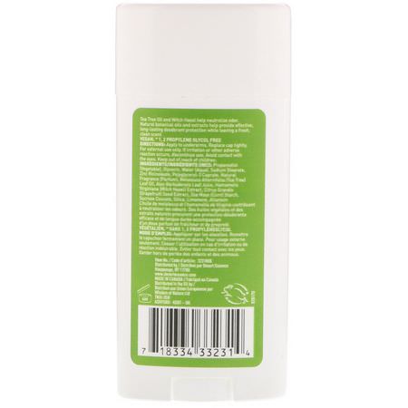 浴缸除臭劑: Desert Essence, Deodorant, Spring Fresh, 2.5 oz (70 ml)