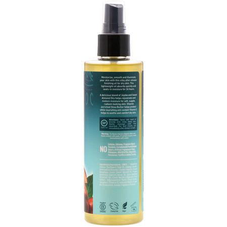 按摩油, 按摩油: Desert Essence, Jojoba & Sweet Almond Body Oil Spray, 8.28 fl oz (245 ml)