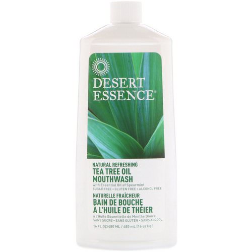 Desert Essence, Natural Refreshing Tea Tree Oil Mouthwash, Alcohol Free, 16 fl oz (480 ml) Review