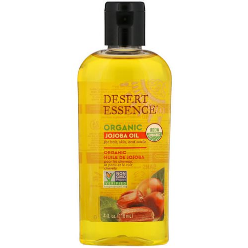Desert Essence, Organic Jojoba Oil for Hair, Skin and Scalp, 4 fl oz (118 ml) Review
