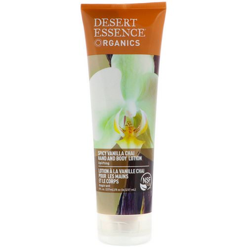 Desert Essence, Organics, Hand and Body Lotion, Spicy Vanilla Chai, 8 fl oz (237 ml) Review
