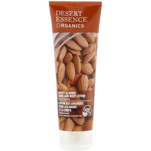 Desert Essence, Organics, Hand and Body Lotion, Sweet Almond, 8 fl oz (237 ml) Review