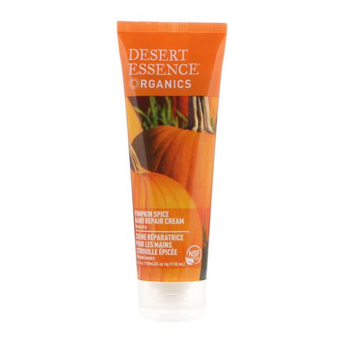 Desert Essence, Organics, Hand Repair Cream, Pumpkin Spice, 4 fl oz (118 ml) Review
