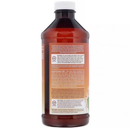 噴霧, 沖洗: Desert Essence, Prebiotic, Plant-Based Brushing Rinse, Gingermint, 15.8 fl oz (467 ml)