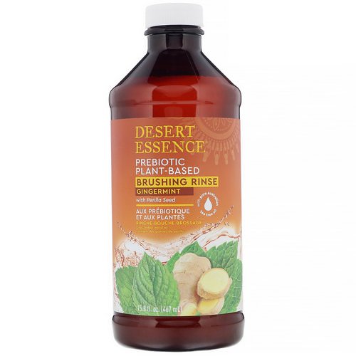 Desert Essence, Prebiotic, Plant-Based Brushing Rinse, Gingermint, 15.8 fl oz (467 ml) Review