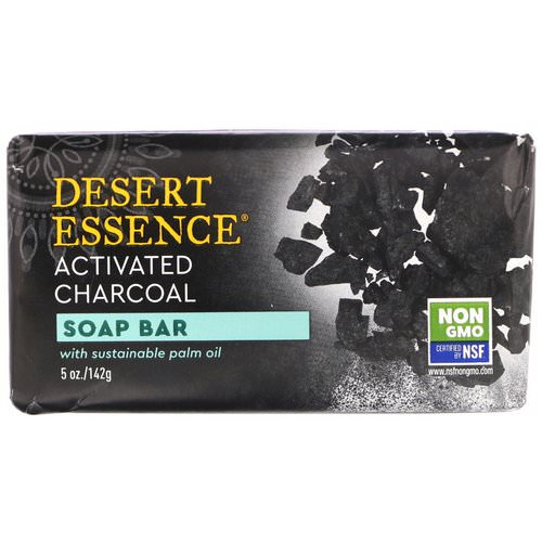 Desert Essence, Soap Bar, Activated Charcoal, 5 oz (142 g) Review
