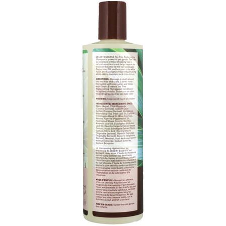 洗髮, 護髮: Desert Essence, Tea Tree Replenishing Shampoo, 12.9 fl oz (382 ml)