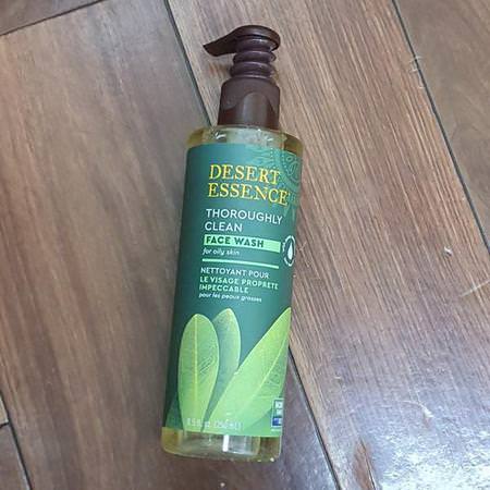 Desert Essence Face Wash Cleansers Tea Tree Oil Beauty - 茶樹油, 清潔劑, 洗面奶, 磨砂膏