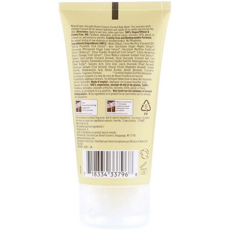 沐浴露, 沐浴露: Desert Essence, Travel Size, Coconut Body Wash, 1.5 fl oz (44 ml)