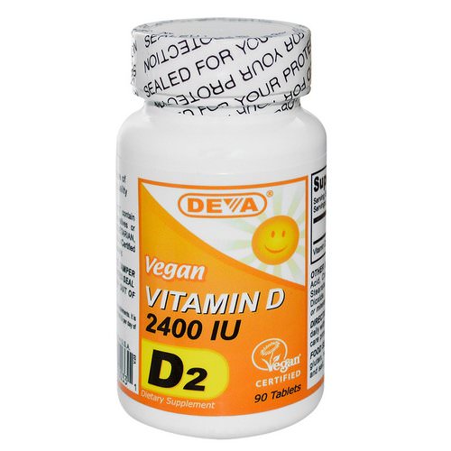 Deva, Vegan, Vitamin D, D2, 2400 IU, 90 Tablets Review