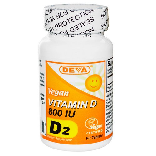 Deva, Vegan, Vitamin D, D2, 800 IU, 90 Tablets Review