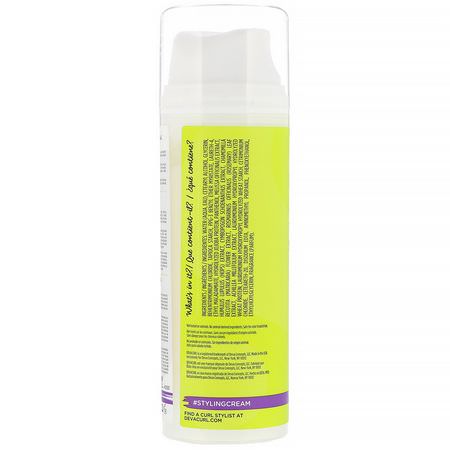 免洗護理: DevaCurl, Styling Cream, Touchable Curl Definer, Define & Control, 5.1 fl oz (150 ml)