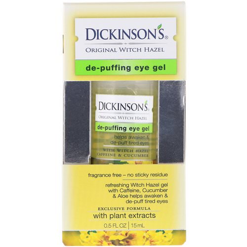 Dickinson Brands, De-Puffing Eye Gel, Original Witch Hazel, 0.5 fl oz (15 ml) Review