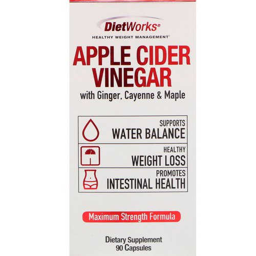 DietWorks, Apple Cider Vinegar, 90 Capsules Review