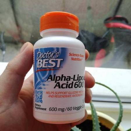 Doctor's Best, Alpha-Lipoic Acid, 600 mg, 180 Veggie Caps