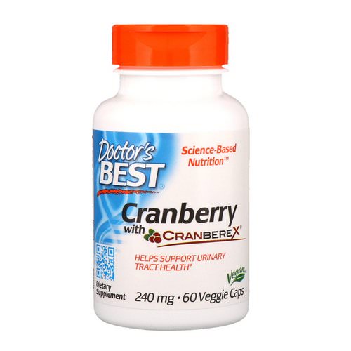 Doctor's Best, Cranberry with Cranberex, 240 mg, 60 Veggie Caps Review
