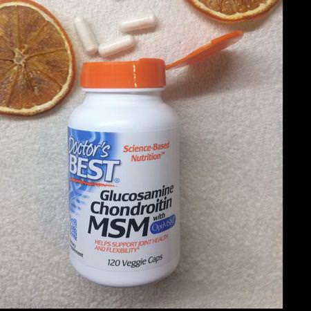 Doctor's Best, Glucosamine Chondroitin MSM with OptiMSM, 360 Veggie Caps