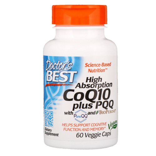 Doctor's Best, High Absorption CoQ10 Plus PQQ, 60 Veggie Caps Review