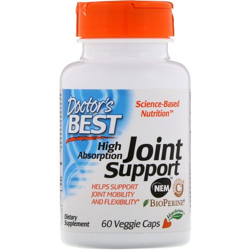 Doctor's Best, High Absorption Joint Support, 60 Veggie Caps Review