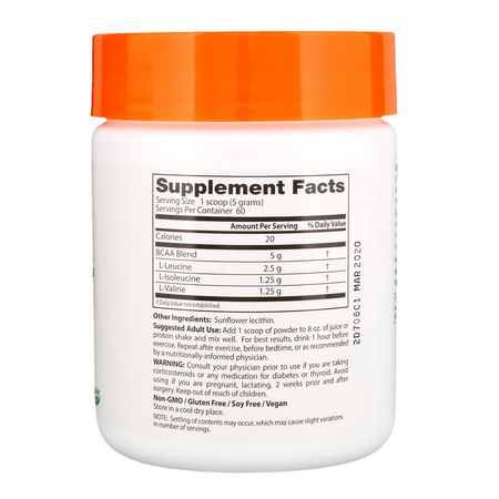 BCAA, 氨基酸: Doctor's Best, Instantized BCAA Powder, 10.6 oz (300 g)