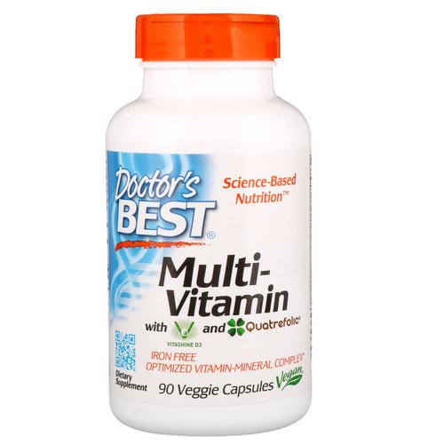 Doctor's Best, Multi-Vitamin, With Vitashine D3 and Quatrefolic, 90 Veggie Capsules Review