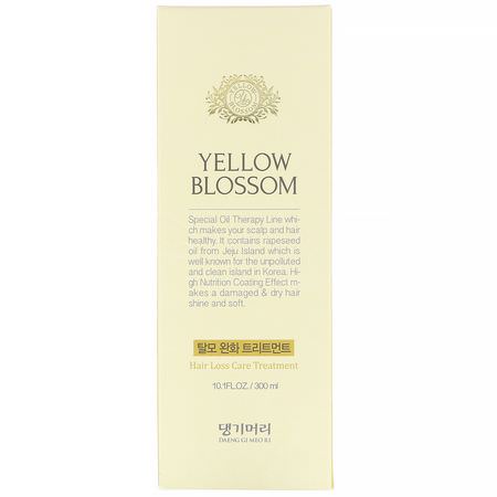 脫髮: Doori Cosmetics, Yellow Blossom, Hair Loss Care Treatment, 10.1 fl oz, (300 ml)