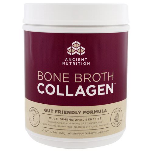 Dr. Axe / Ancient Nutrition, Bone Broth Collagen, Pure, 15.9 oz (450 g) Review