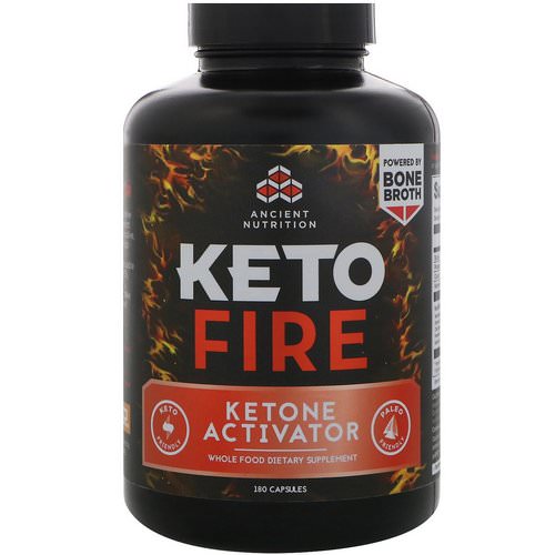 Dr. Axe / Ancient Nutrition, Keto Fire, Ketone Activator, 180 Capsules Review