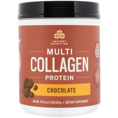 Dr. Axe / Ancient Nutrition, Multi Collagen Protein, Chocolate, 1.2 lbs (525 g) Review
