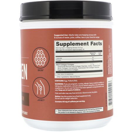 蛋白質, 運動營養: Dr. Axe / Ancient Nutrition, Multi Collagen Protein, Cold Brew Collagen, 1.1 lbs (500 g)