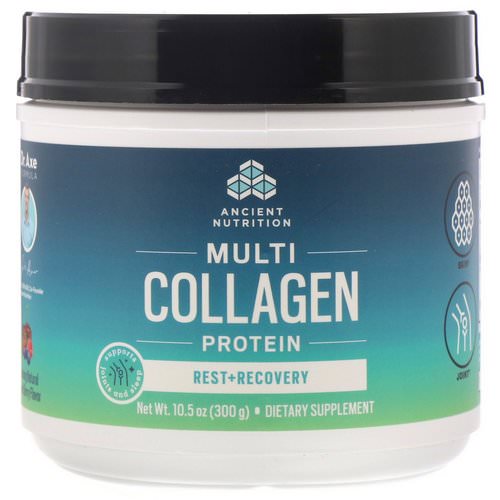 Dr. Axe / Ancient Nutrition, Multi Collagen Protein, Rest + Recovery, Calming Natural Mixed Berry, 10.5 oz (300 g) Review