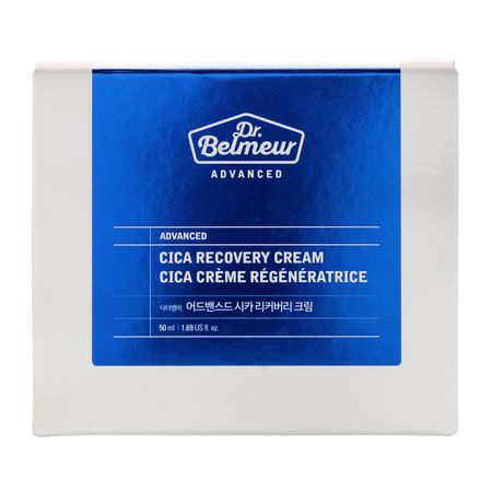 K美容保濕霜, 乳霜: Dr. Belmeur, Advanced, Cica Recovery Cream, 1.69 fl oz (50 ml)