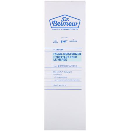 K-美容保濕霜, 乳霜: Dr. Belmeur, Clarifying, Facial Moisturizer, 4 fl oz (120 ml)