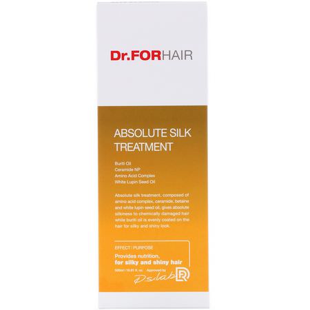 頭皮護理, 頭髮: Dr.ForHair, Absolute Silk Treatment, 16.91 fl oz (500 ml)