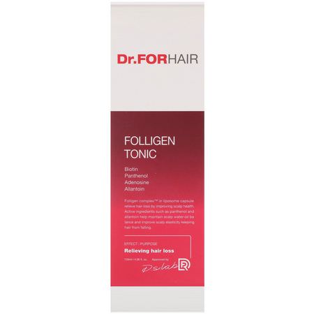 頭皮護理, 頭髮: Dr.ForHair, Folligen Tonic, 4.06 fl oz (120 ml)