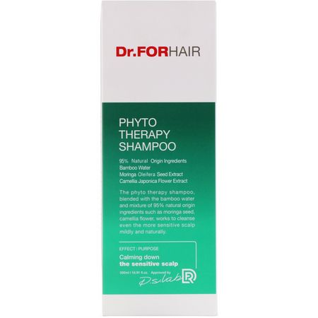 洗髮水, K-Beauty護髮: Dr.ForHair, Phyto Therapy Shampoo, 16.91 fl oz (500 ml)